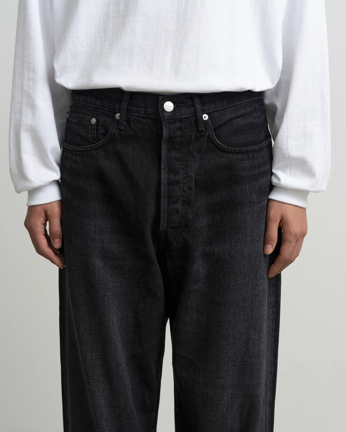 Graphpaper / Selvage Denim Five Pocket Tapered Pants (GU263-40058DB)