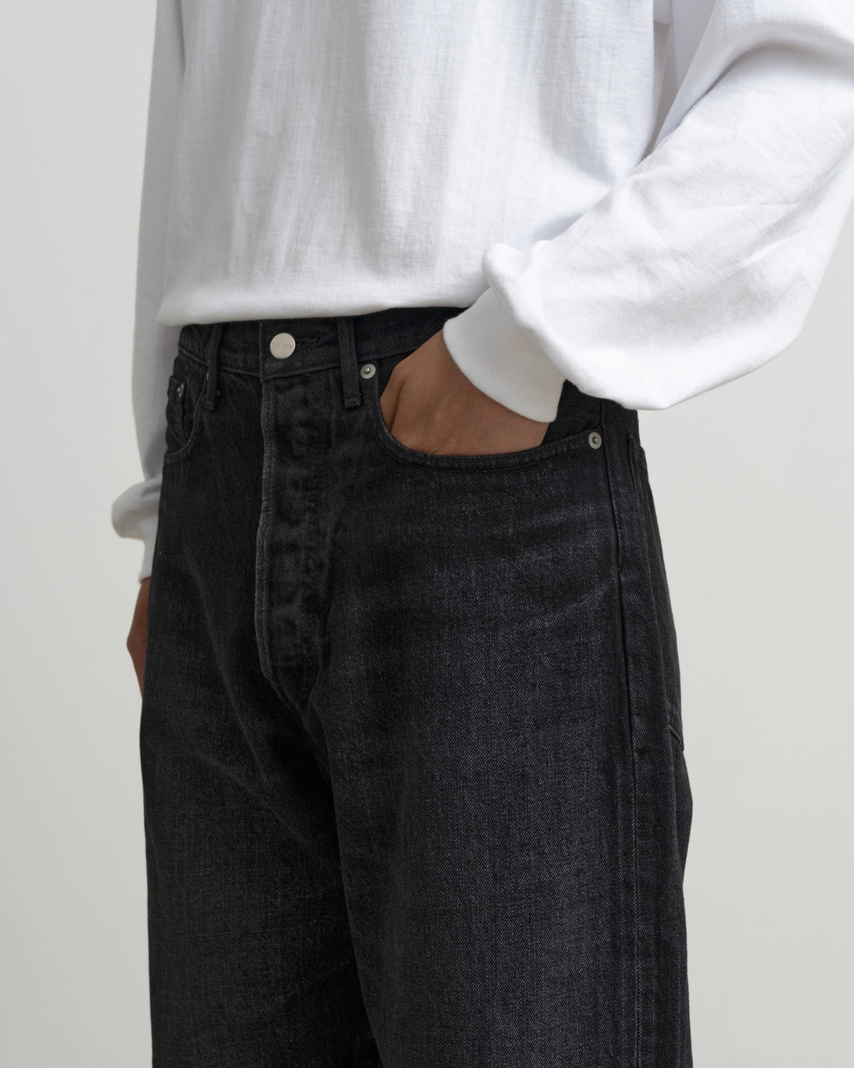 Graphpaper / Selvage Denim Five Pocket Tapered Pants (GU263-40058DB)
