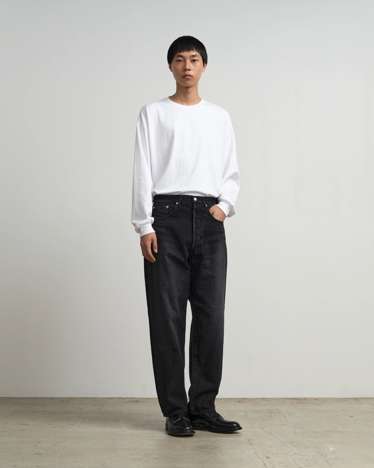 Graphpaper / Selvage Denim Five Pocket Tapered Pants (GU263-40058DB)