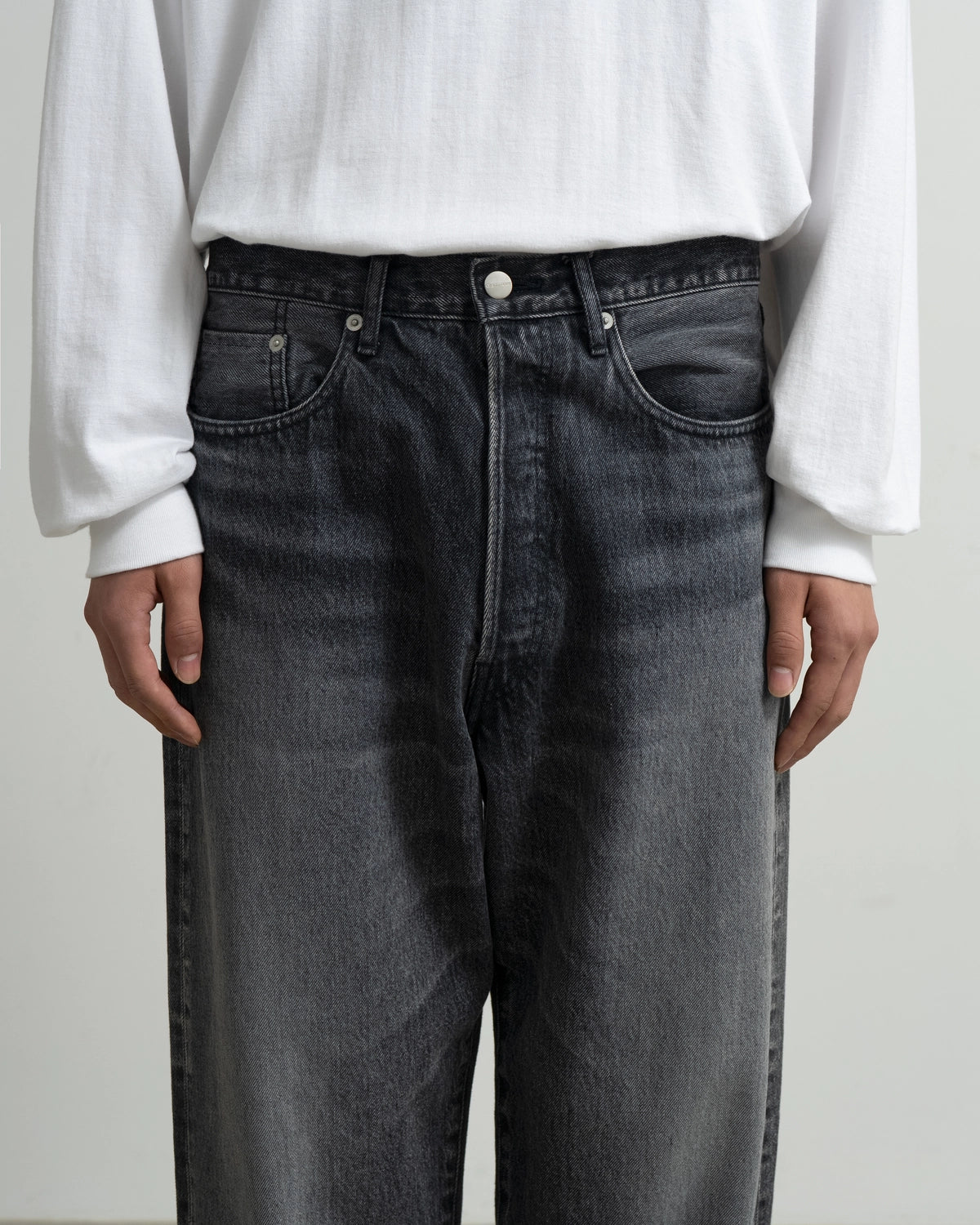Graphpaper / Selvage Denim Five Pocket Tapered  Pants (GU263-40058LB)