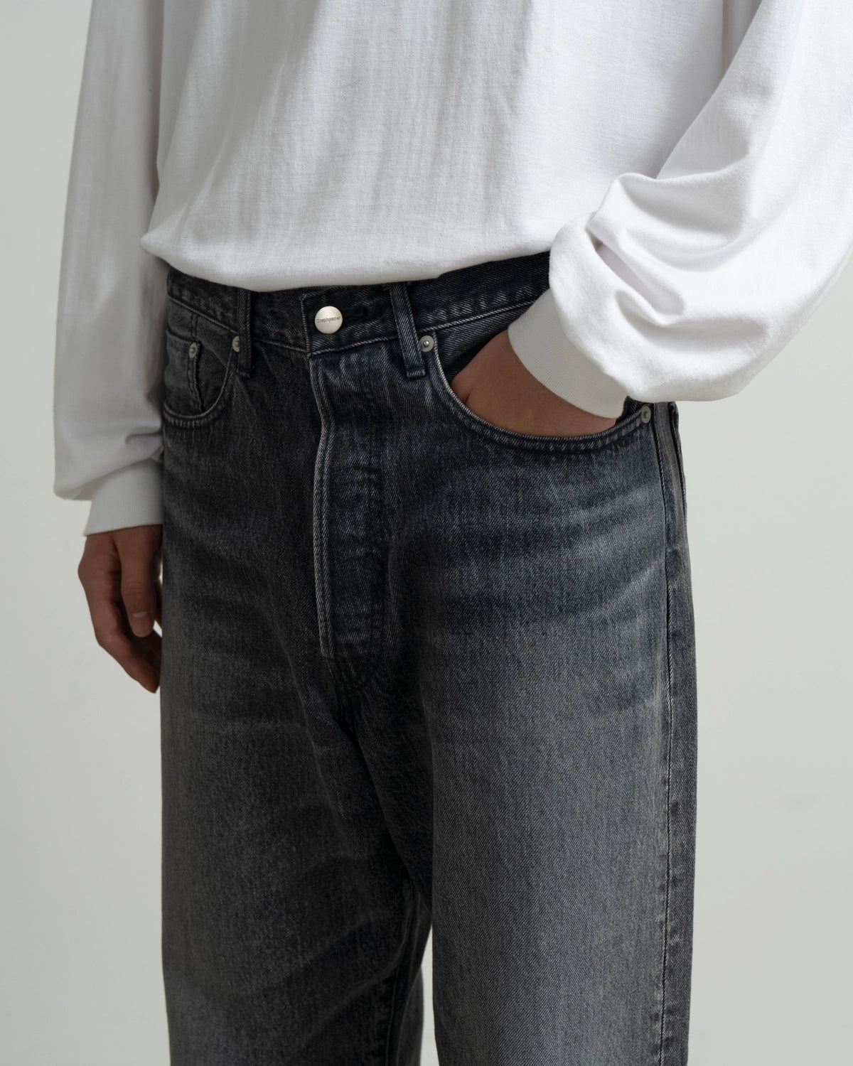 Graphpaper / Selvage Denim Five Pocket Tapered  Pants (GU263-40058LB)