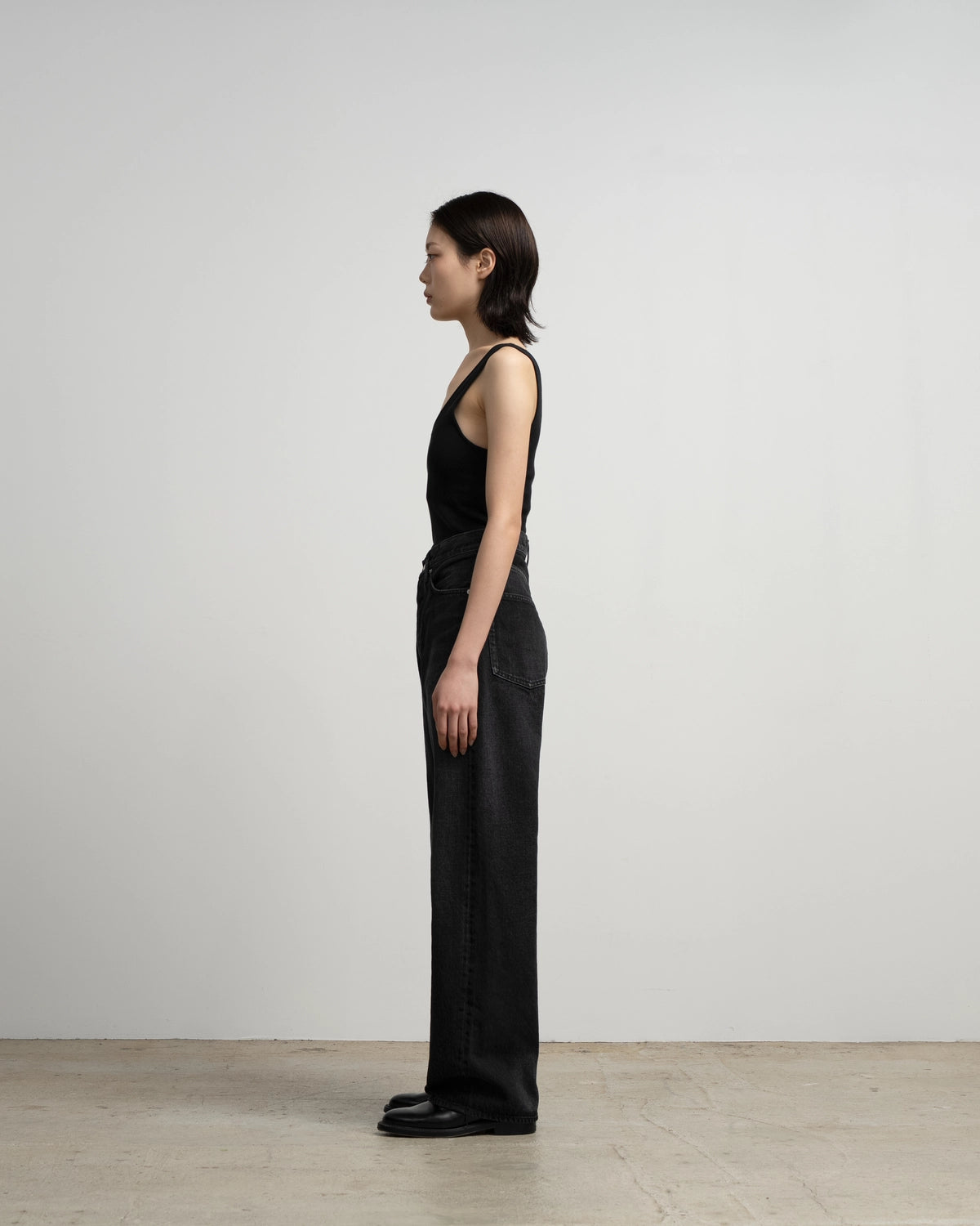 Graphpaper / Selvage Denim Five Pocket Wide Straight Pants (GU263-40059DB)