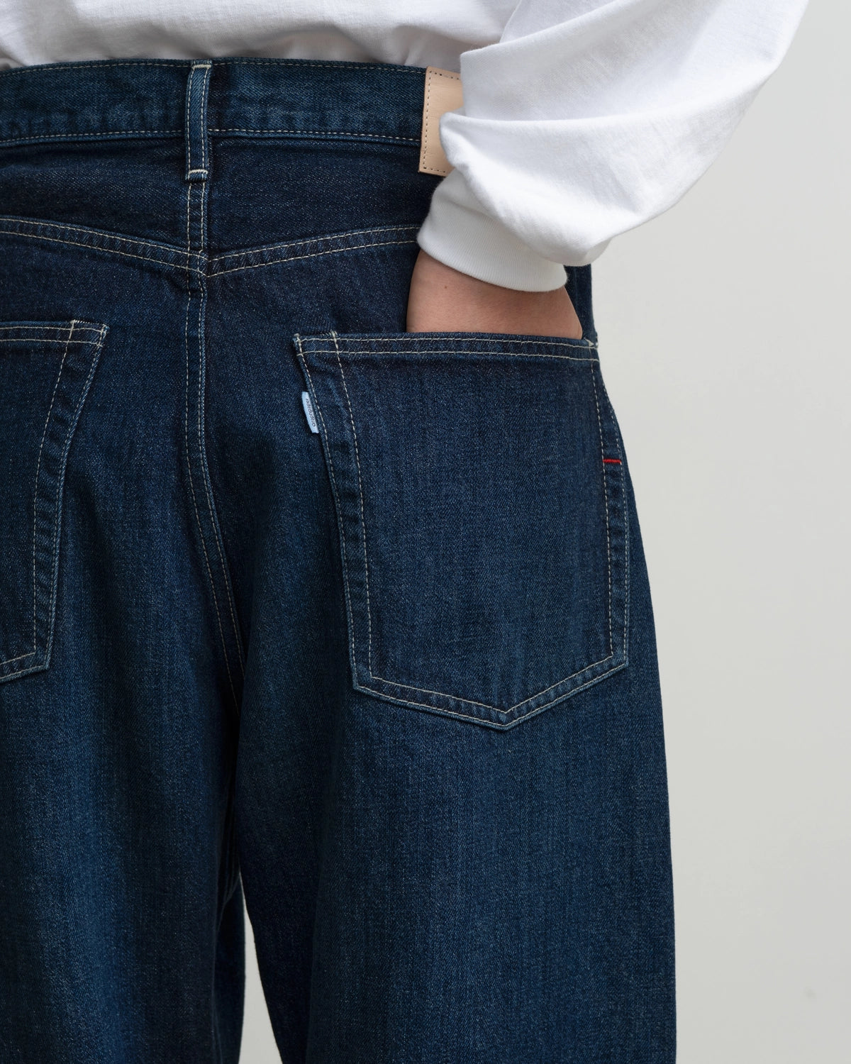 Graphpaper / Selvage Denim Five Pocket Wide Straight Pants (GU263-40059DB)