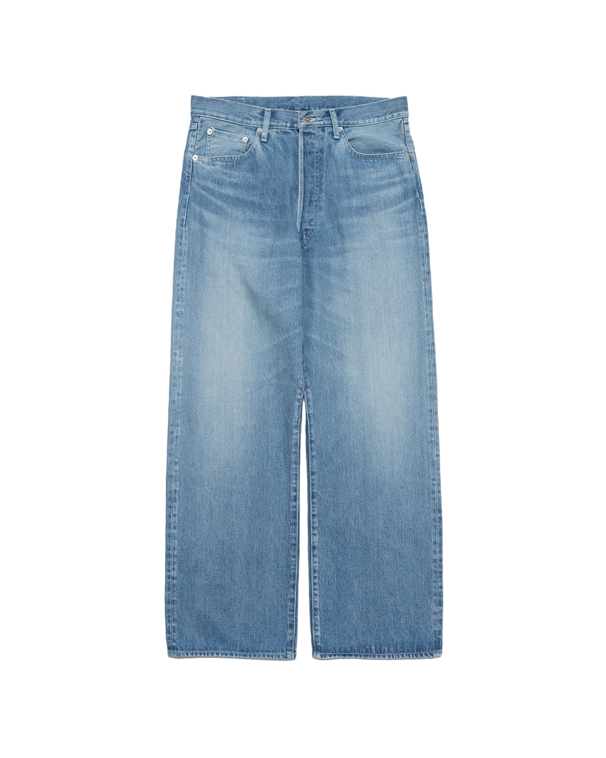 Graphpaper / Selvage Denim Five Pocket Wide Straight Pants (GU263-40059LB)