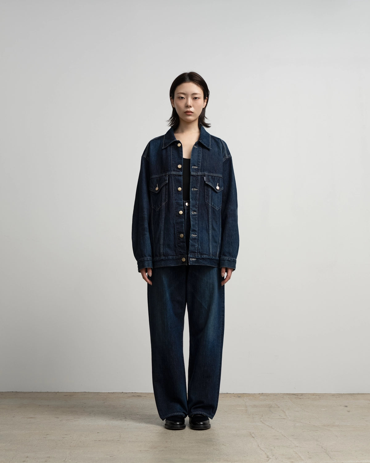 Graphpaper / Selvage Denim Trucker Jacket (GU263-20055DB)