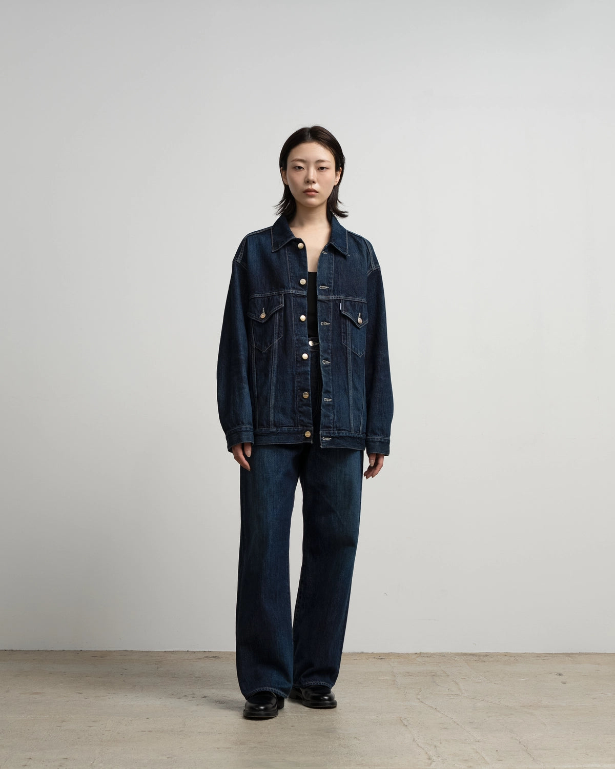 Graphpaper / Selvage Denim Trucker Jacket (GU263-20055DB)