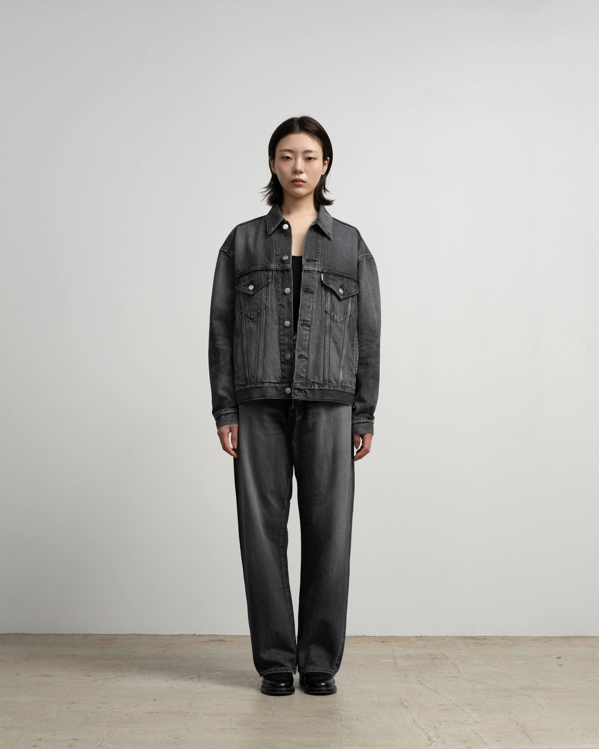 Graphpaper / Selvage Denim Trucker Jacket (GU263-20055LB)