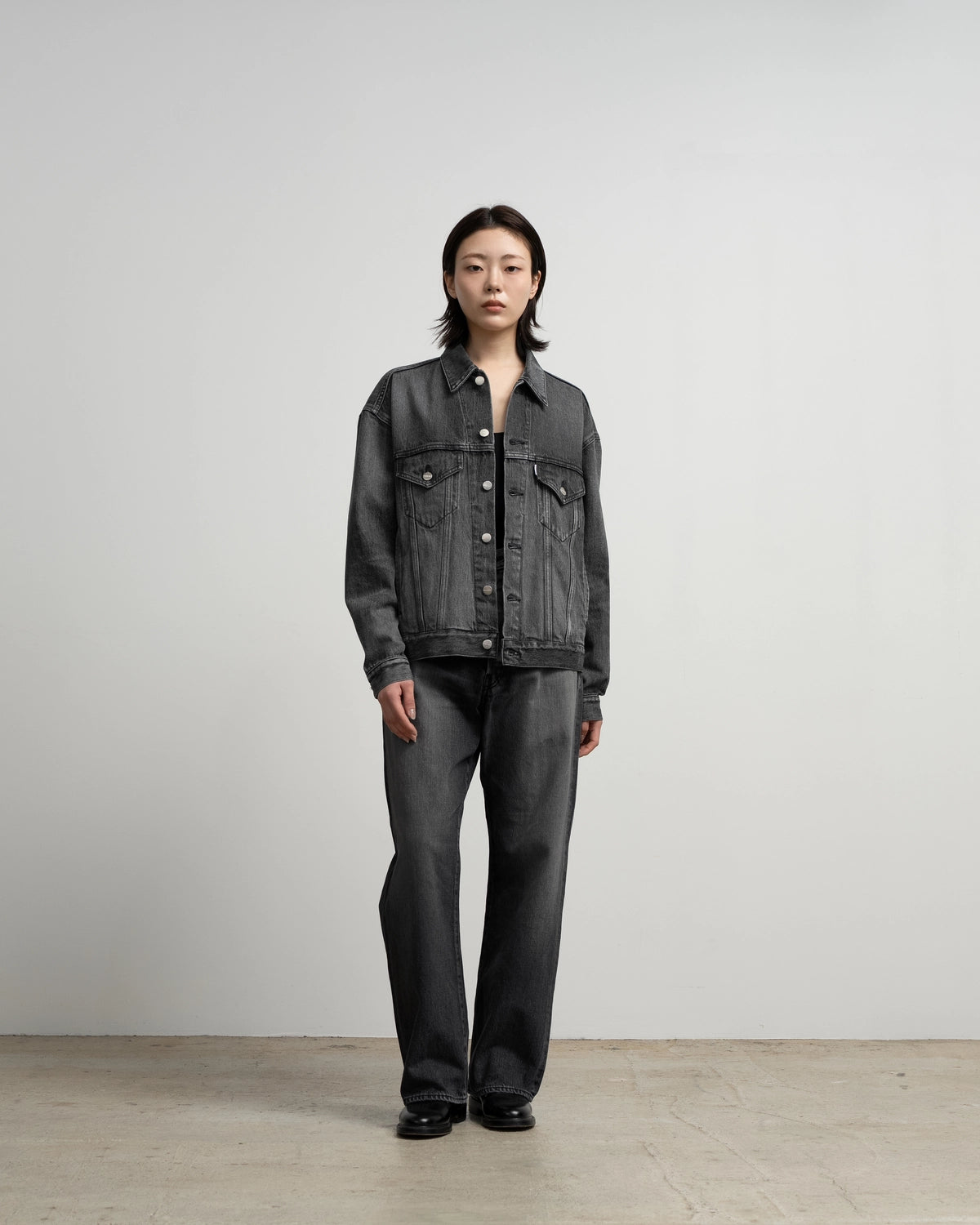 Graphpaper / Selvage Denim Trucker Jacket (GU263-20055LB)