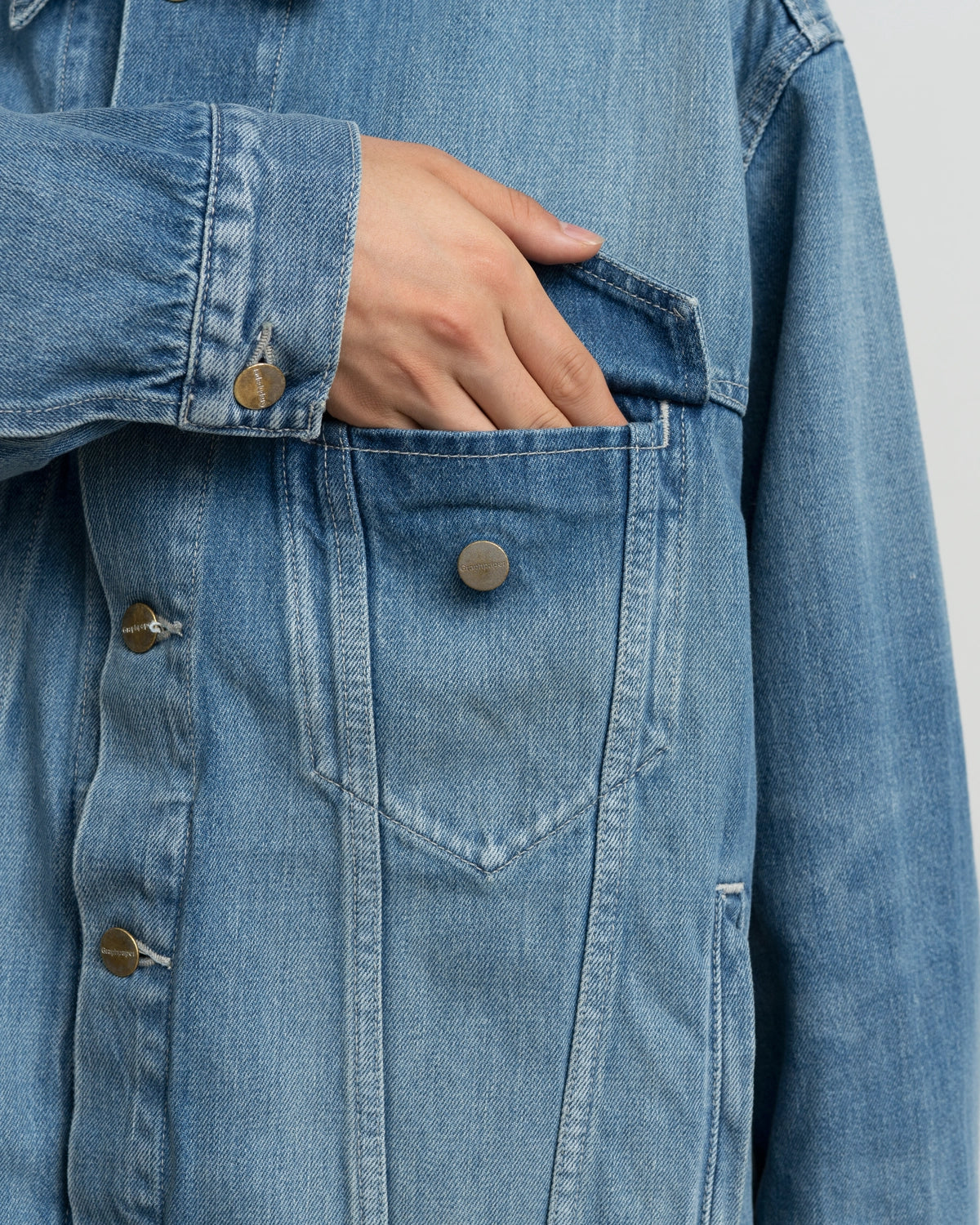 Graphpaper / Selvage Denim Trucker Jacket (GU263-20055LB)
