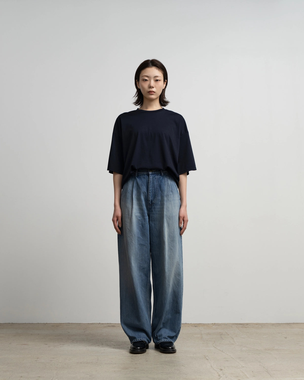 Graphpaper / Selvage Denim Two Tuck Pants (GU263-40061LB)