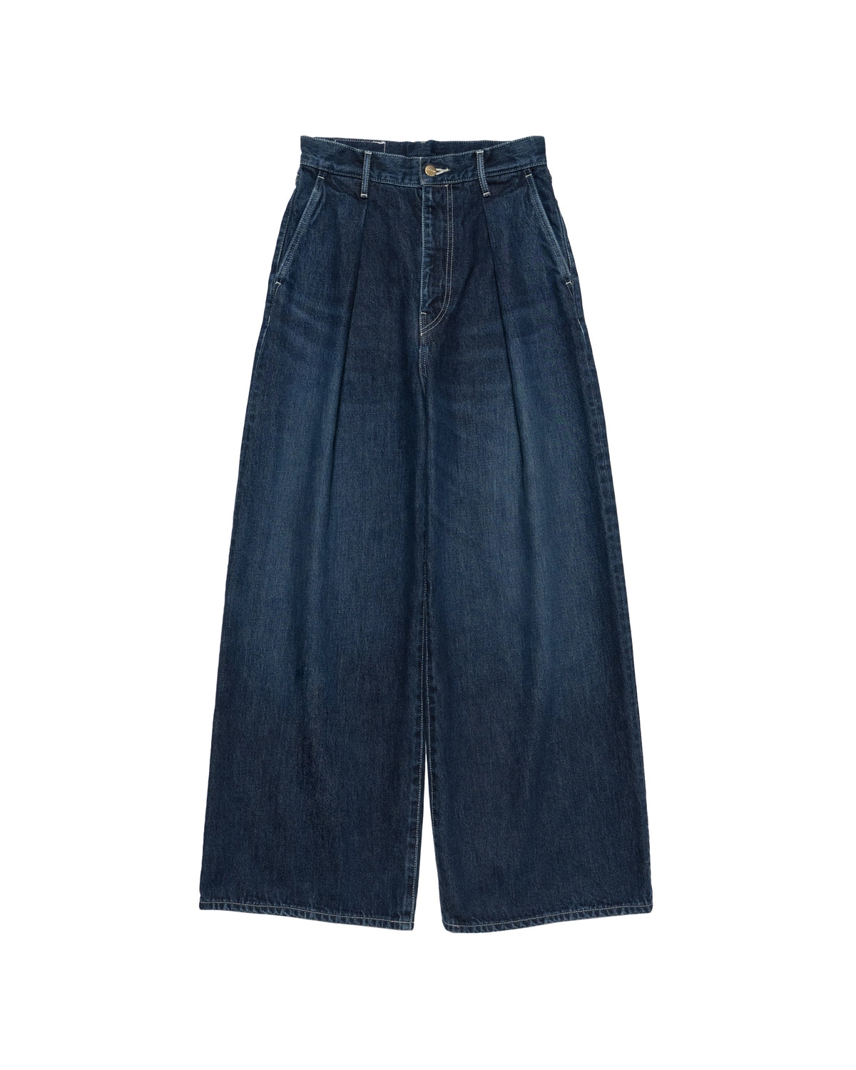 Graphpaper / Selvage Denim Two Tuck Wide Pants (GL263-40062DB)