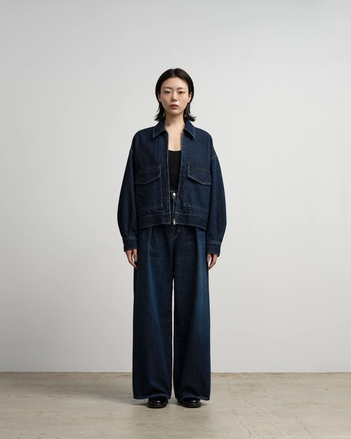 Graphpaper / Selvage Denim Zip Jacket (GU263-20056DB)
