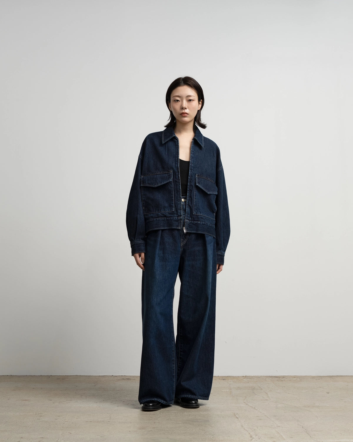 Graphpaper / Selvage Denim Zip Jacket (GU263-20056DB)