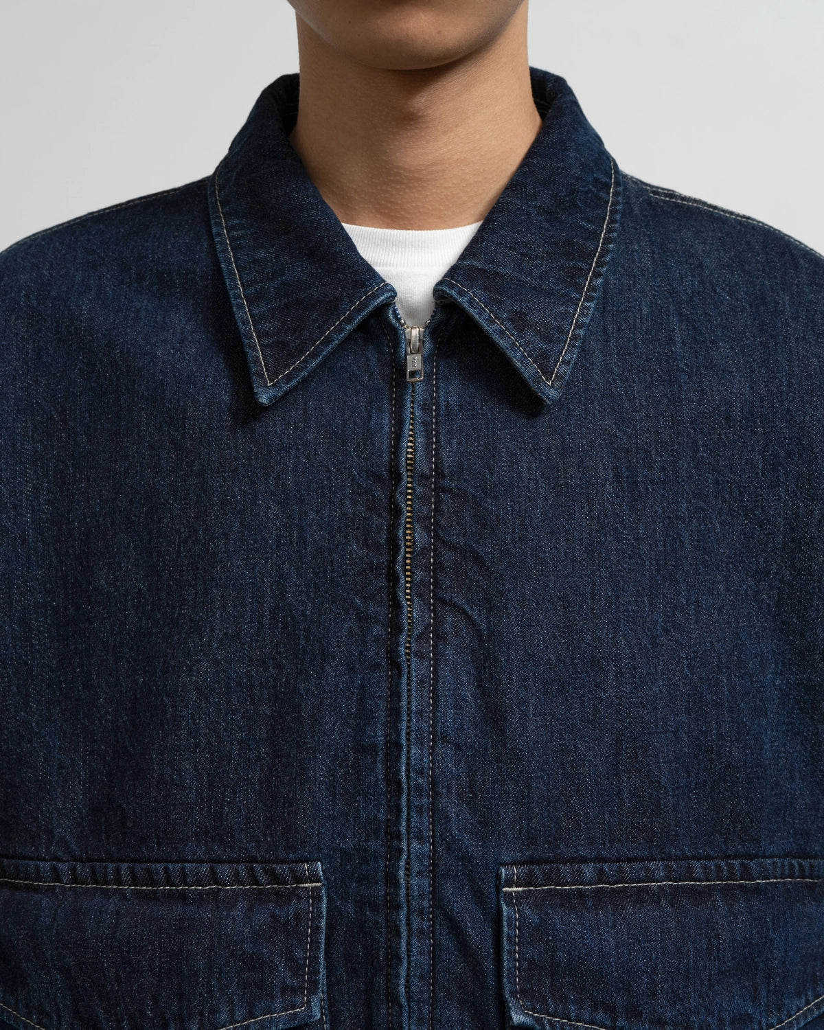 Graphpaper / Selvage Denim Zip Jacket (GU263-20056DB)
