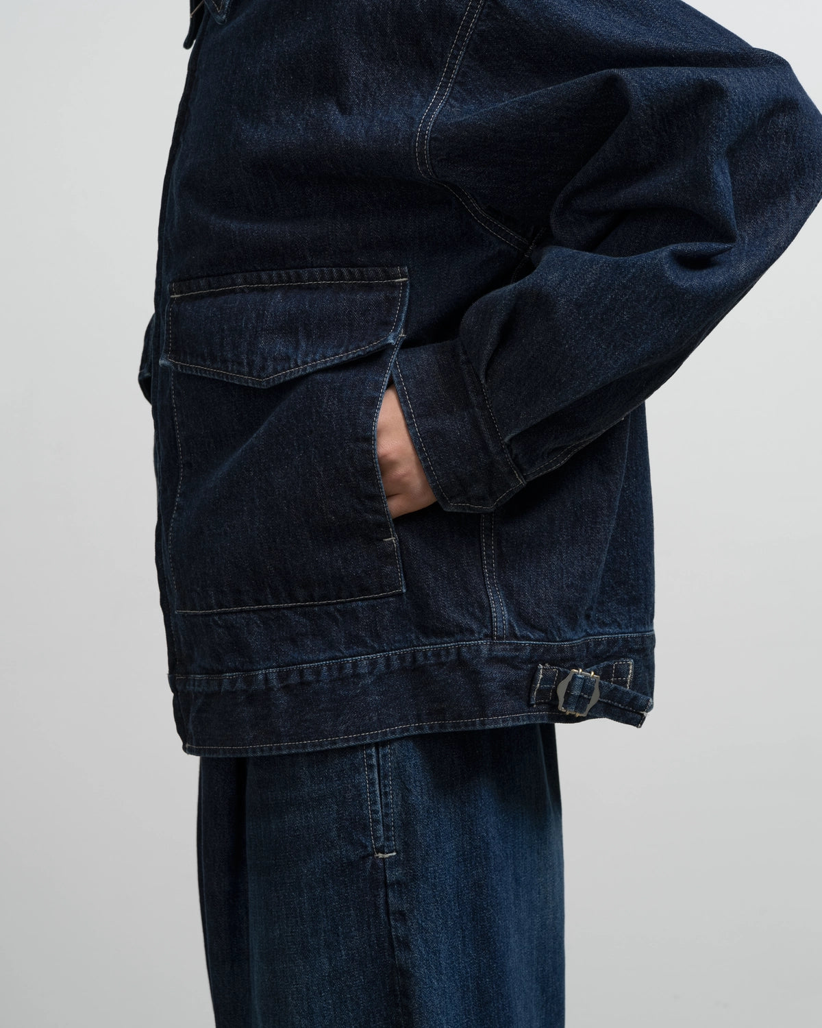 Graphpaper / Selvage Denim Zip Jacket (GU263-20056DB)