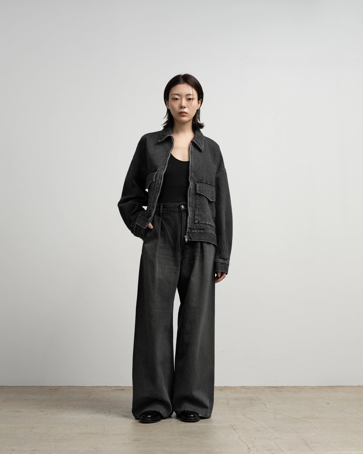 Graphpaper / Selvage Denim Zip Jacket (GU263-20056LB)