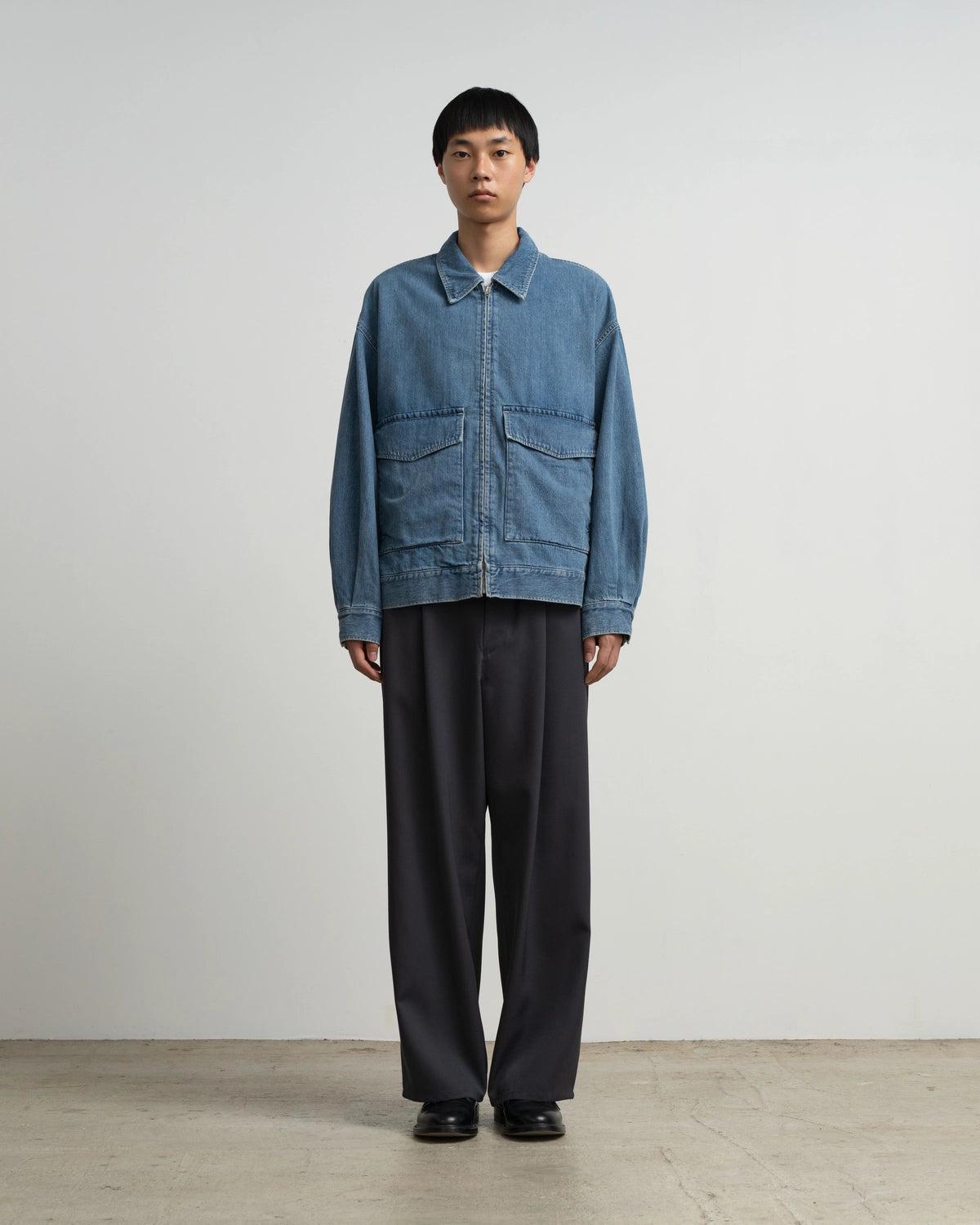 Graphpaper / Selvage Denim Zip Jacket (GU263-20056LB)