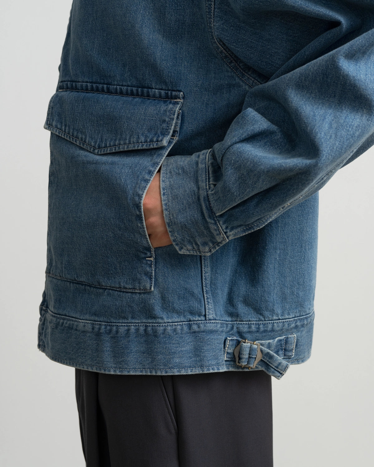 Graphpaper / Selvage Denim Zip Jacket (GU263-20056LB)