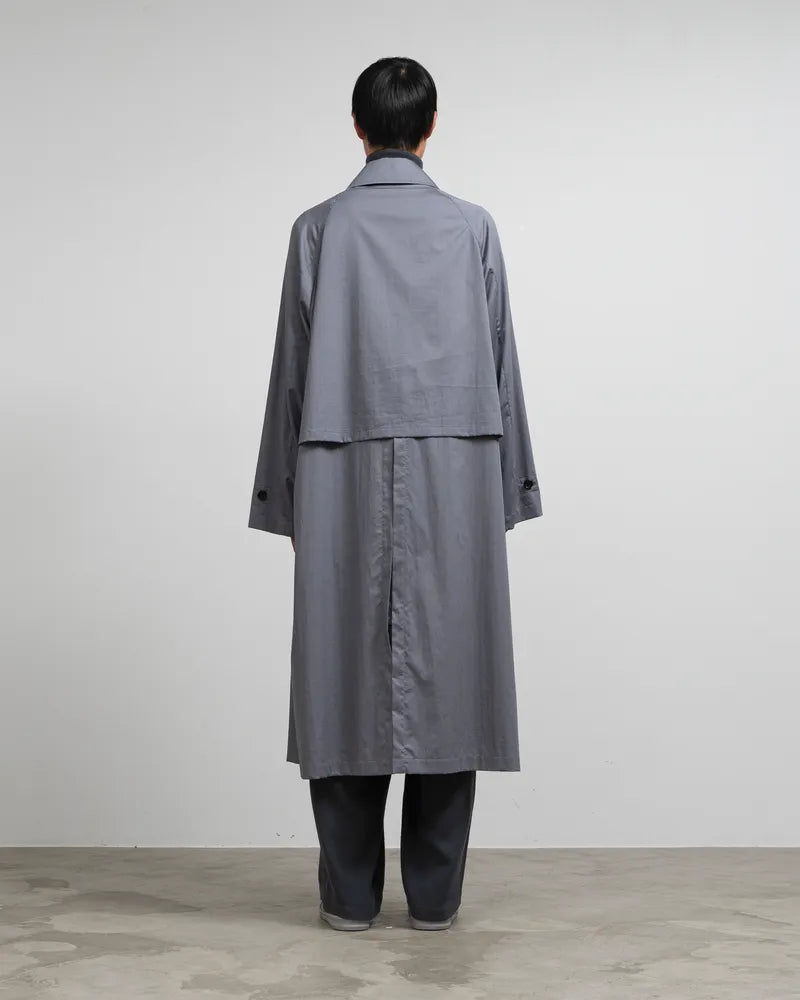 Graphpaper / Silicon Poplin Cape Trench Coat (GU243-10146)