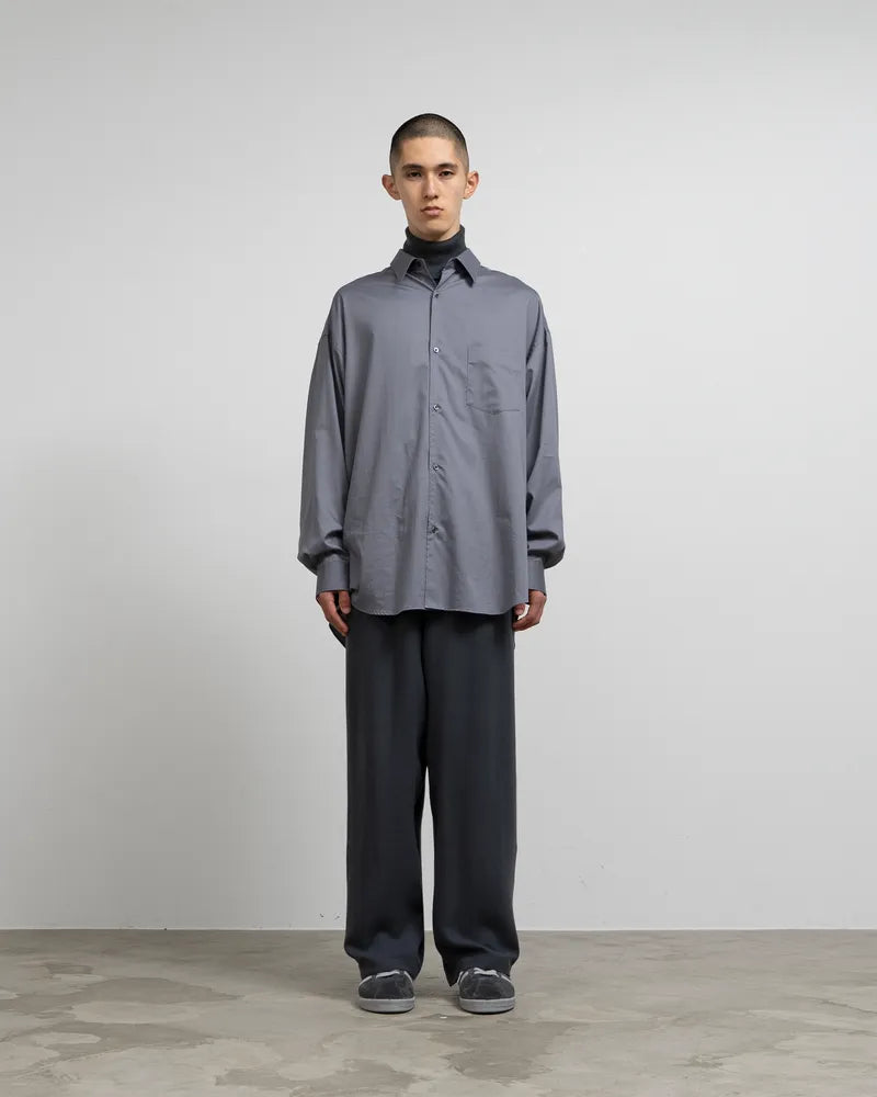 Graphpaper / Silicon Poplin Oversized Regular Collar Shirt (GM243-50144)