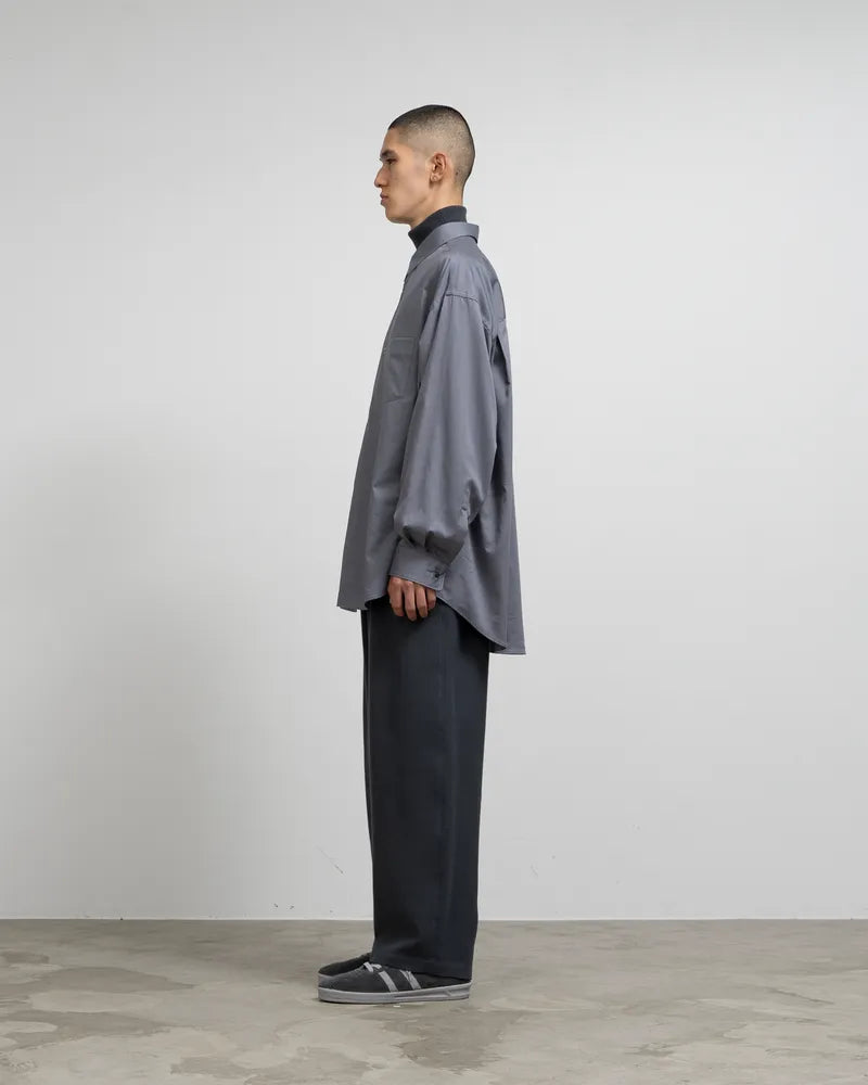 Graphpaper / Silicon Poplin Oversized Regular Collar Shirt (GM243-50144)