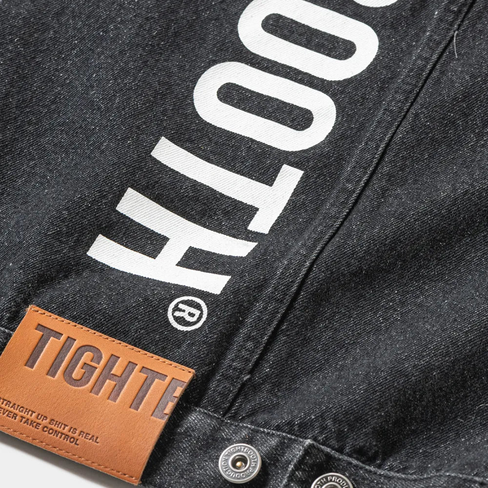 TIGHTBOOTH / LABEL LOGO DENIM JACKET (00008712)