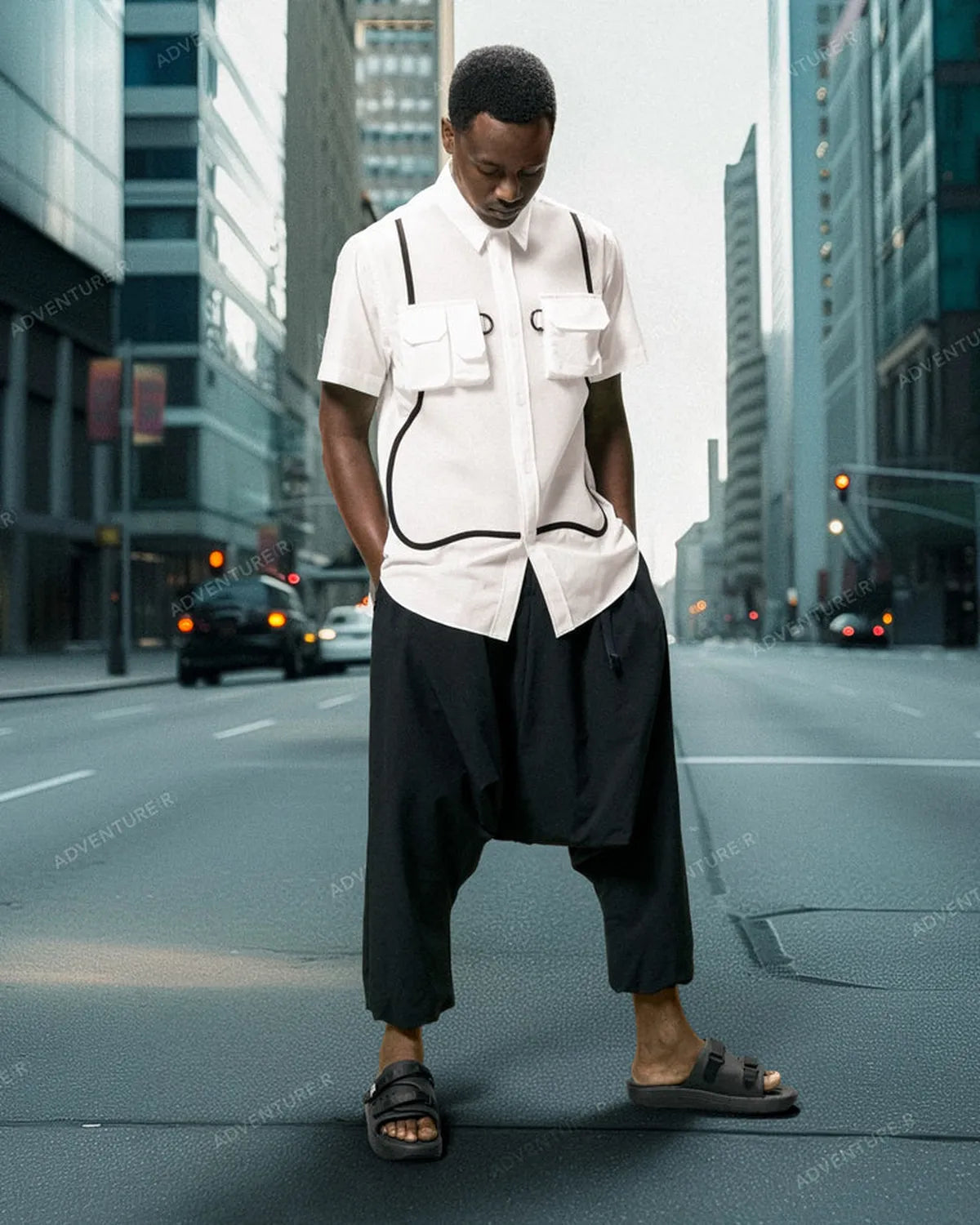 FUMITO GANRYU / Airy Shalwar (Fu15-Pa-07)