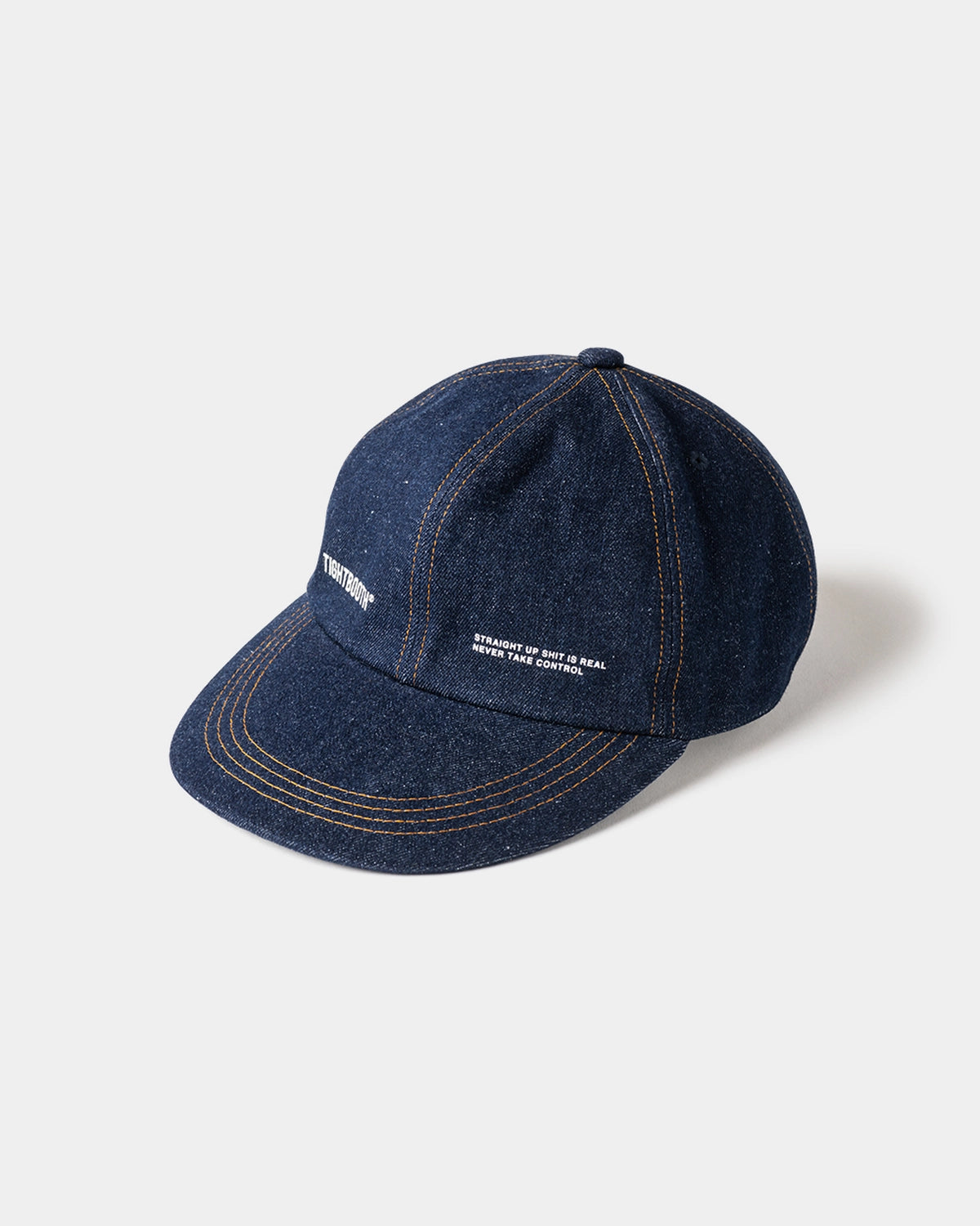 TIGHTBOOTH の LABEL LOGO DENIM 6 PANEL (SS25-H02)