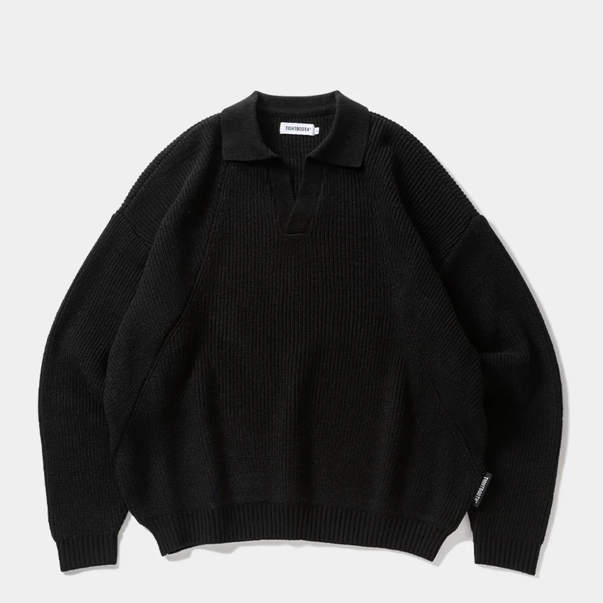 TIGHTBOOTH SPLICE KNIT SWEATERタイトブース黒ニット TIGHTBOOTH（タイトブース）/ SKIPPER SWEATER | 公式通販・JACK in