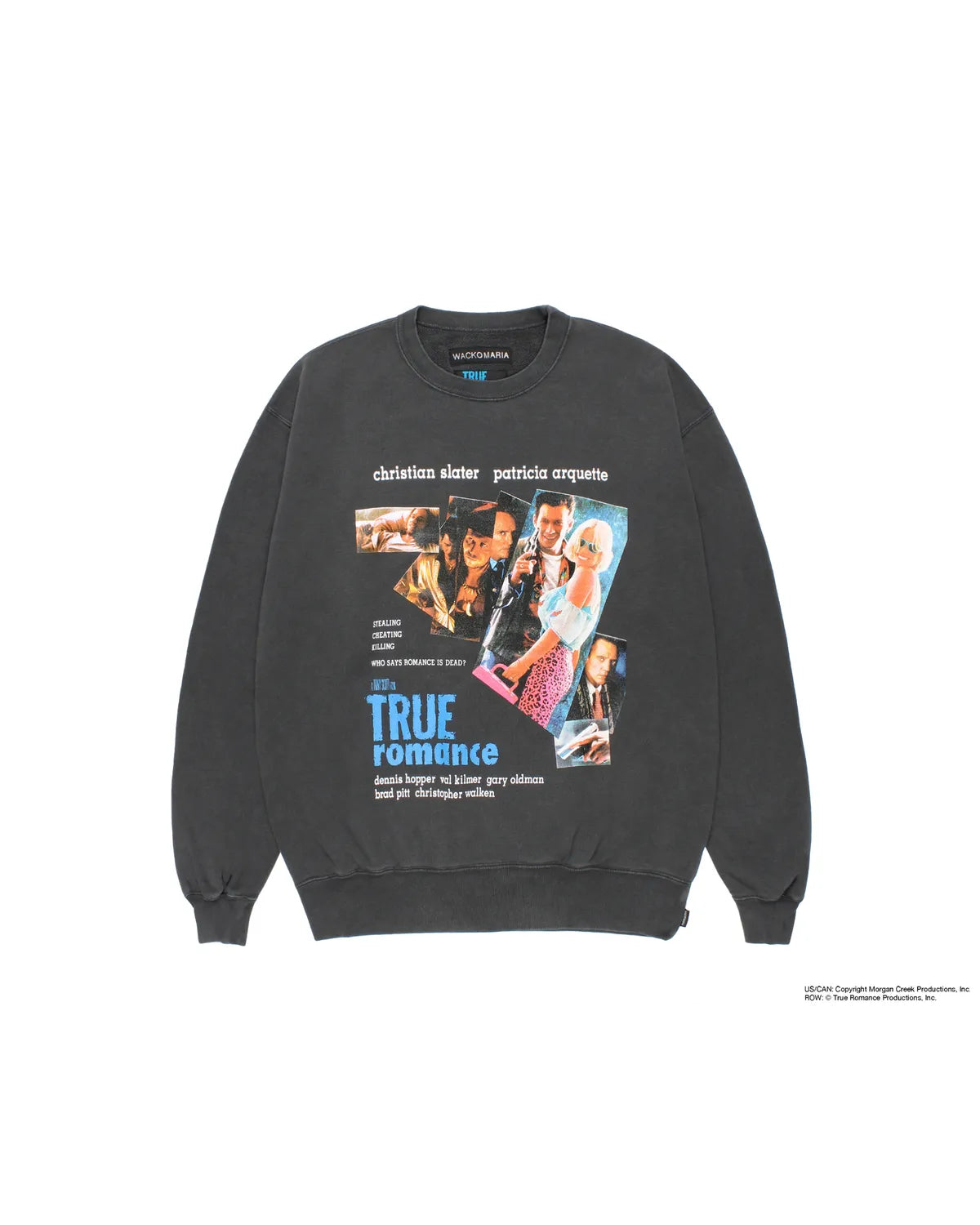 WACKO MARIA × TRUE ROMANCE / WASHED HEAVY WEIGHT SWEAT SHIRT (TR-WM-SS02)