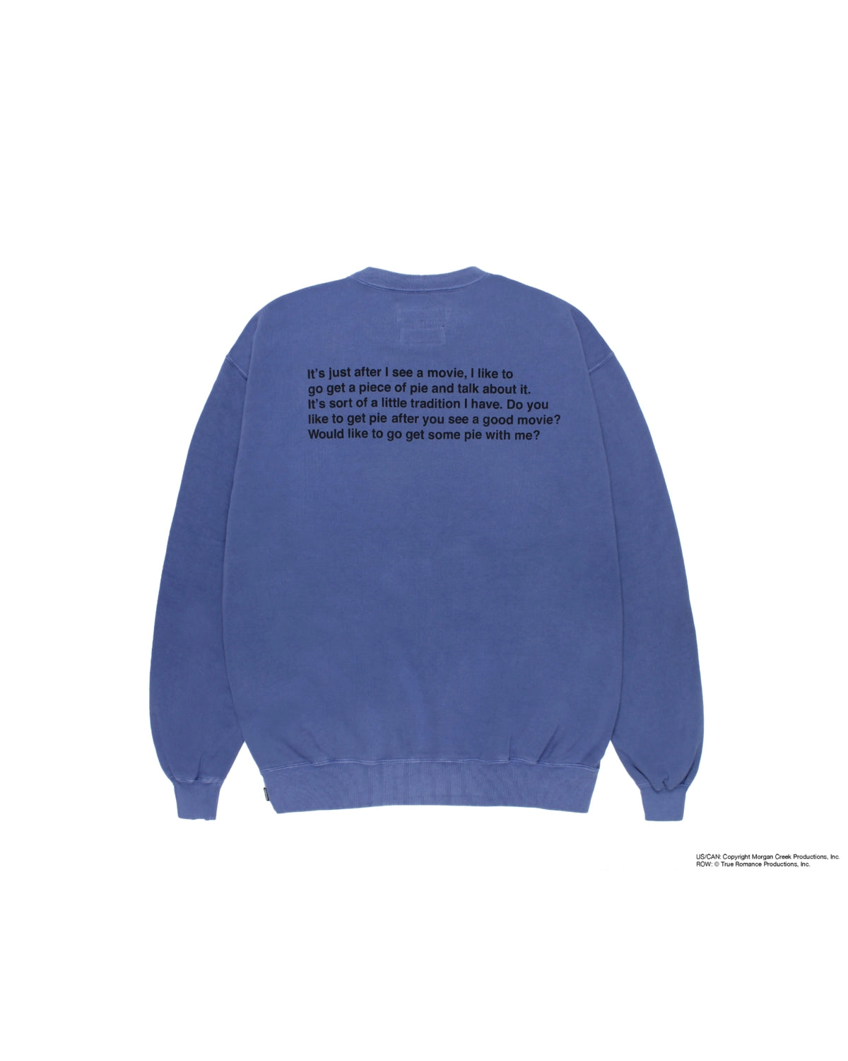 WACKO MARIA × TRUE ROMANCE / WASHED HEAVY WEIGHT SWEAT SHIRT (TR-WM-SS02)