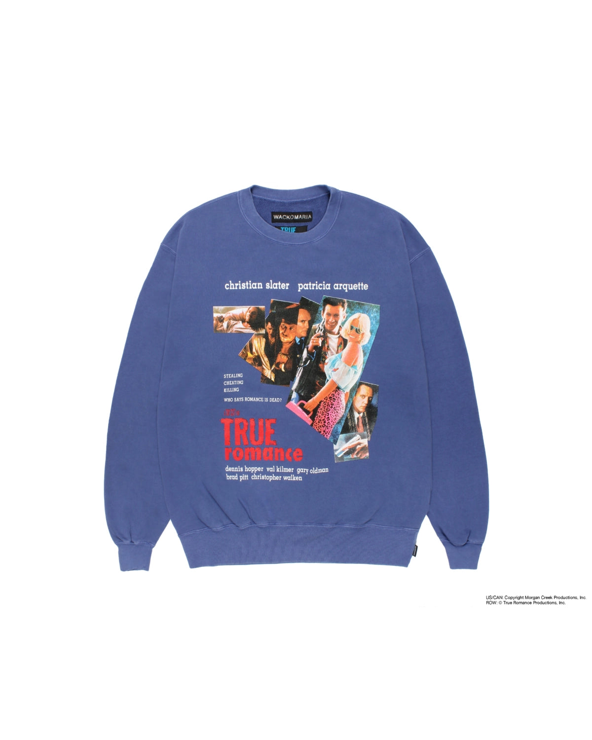 WACKO MARIA × TRUE ROMANCE / WASHED HEAVY WEIGHT SWEAT SHIRT (TR-WM-SS02)