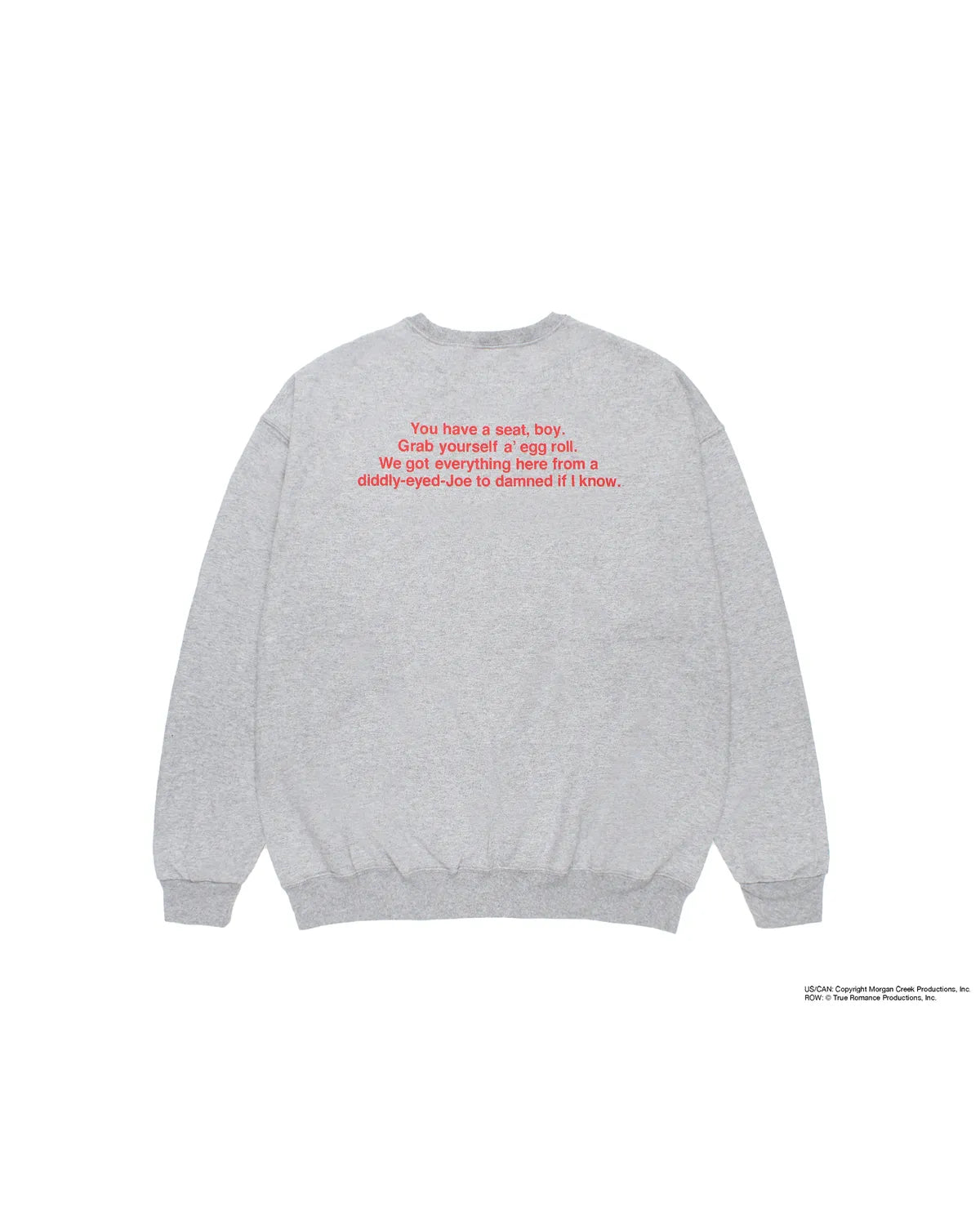 WACKO MARIA × TRUE ROMANCE / CREW NECK SWEAT SHIRT -TYPE-1- (TR-WM-SS08)