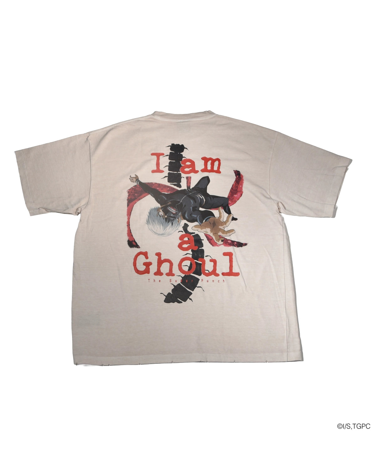 THE SUGAR PUNCH × 東京喰種 / S/S T-Shirt -KANEKI BACK BORN (TTGM25SM004)