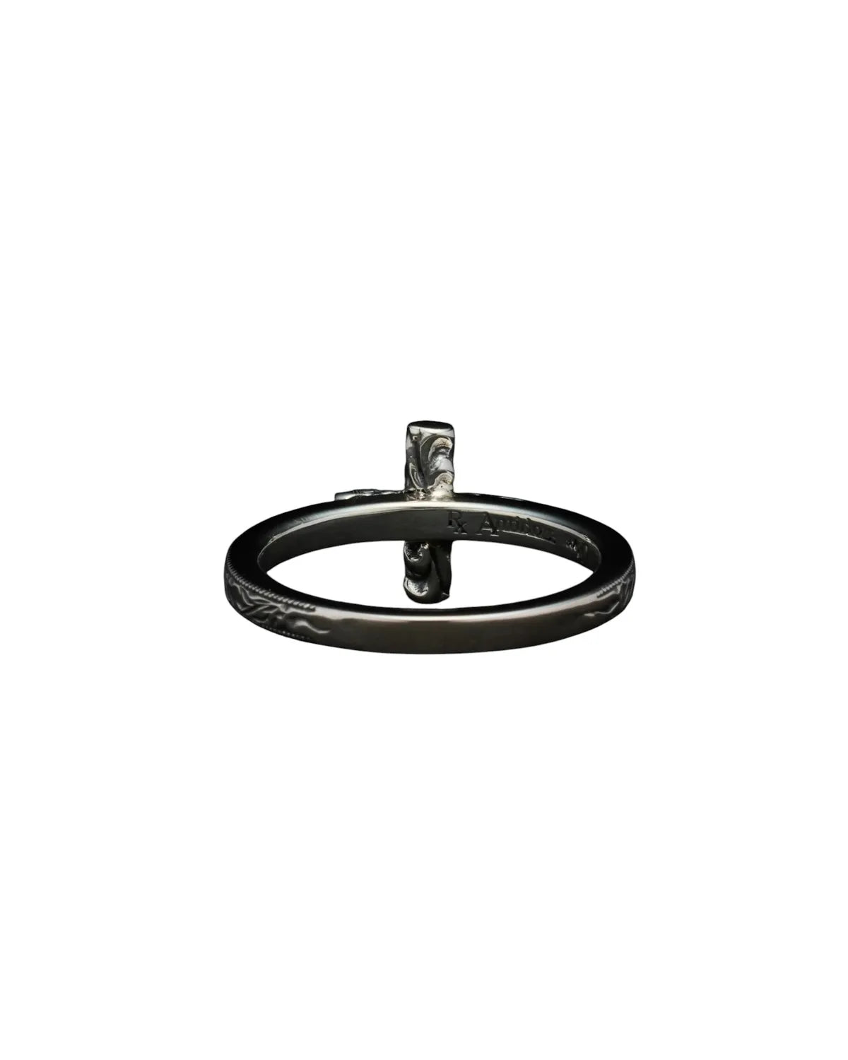 ANTIDOTE BUYERS CLUB / Engraved Tiny Cross RIng (RX-730-1)