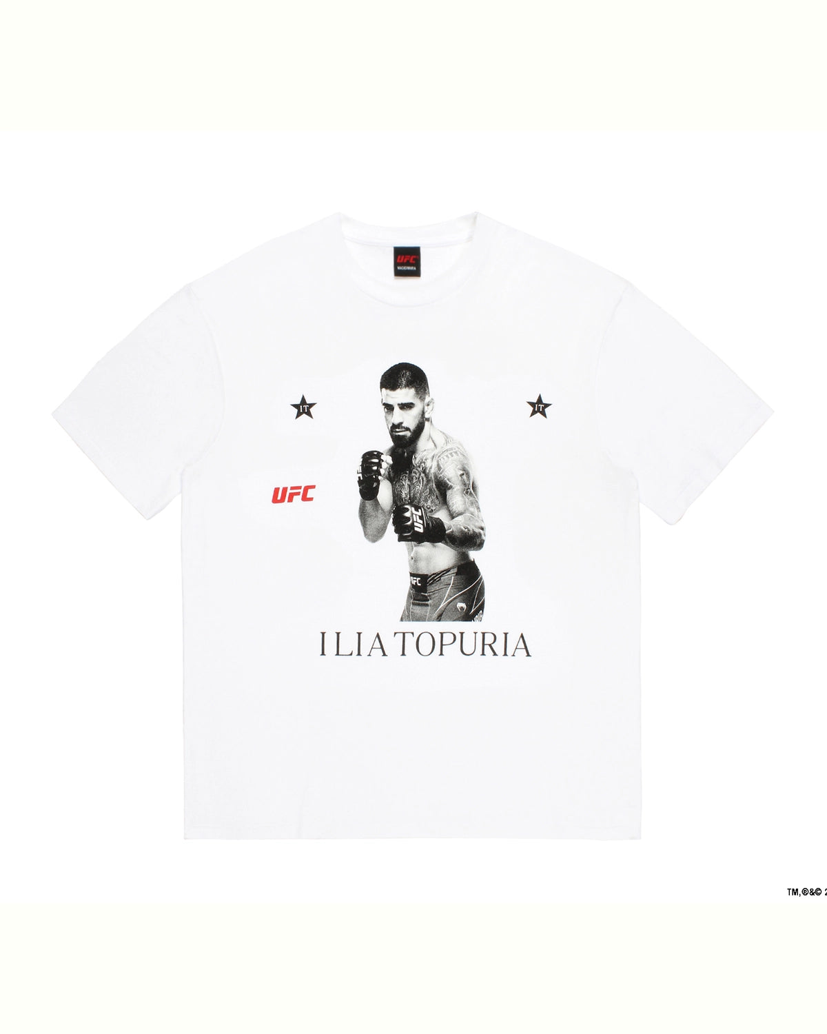 WACKO MARIA × UFC / WASHED HEAVY WEIGHT CREW NECK T-SHIRT -TYPE-5- (UFC-WM-WT05)
