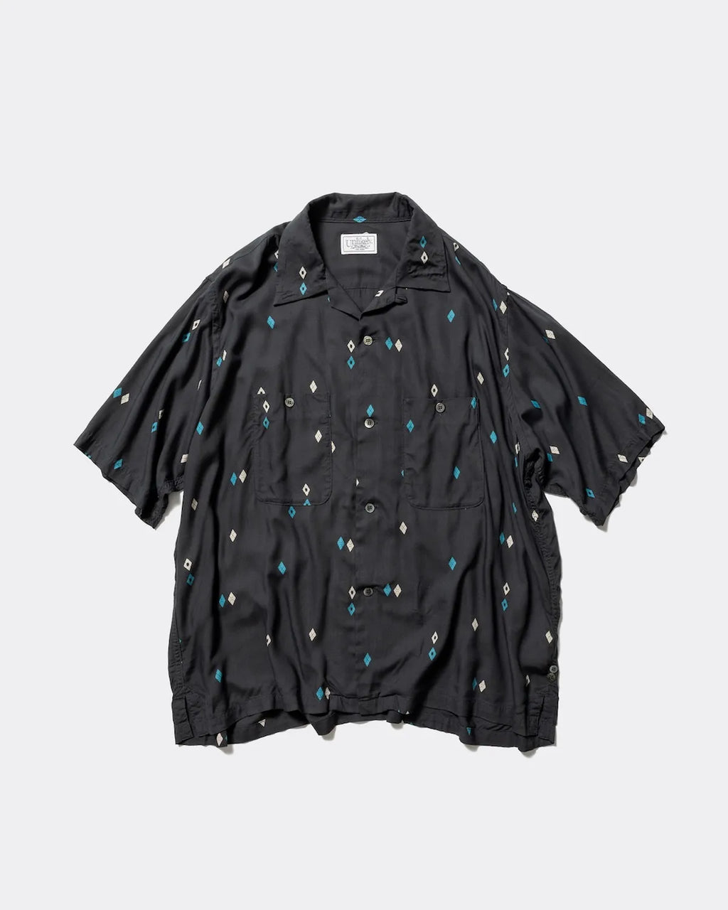 新品 Unlikely 半袖シャツ Lサイズ　アンライクリー Unlikely（アンライクリー） / Unlikely Rayon Shirts S/S Argyle