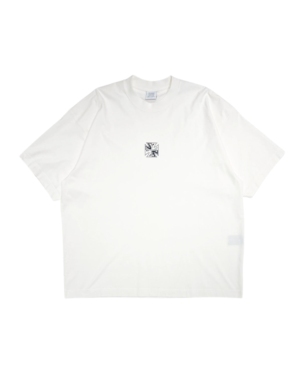 VETEMENTS / BIKER CROSS LOGO T-SHIRT (ME76TR162B)