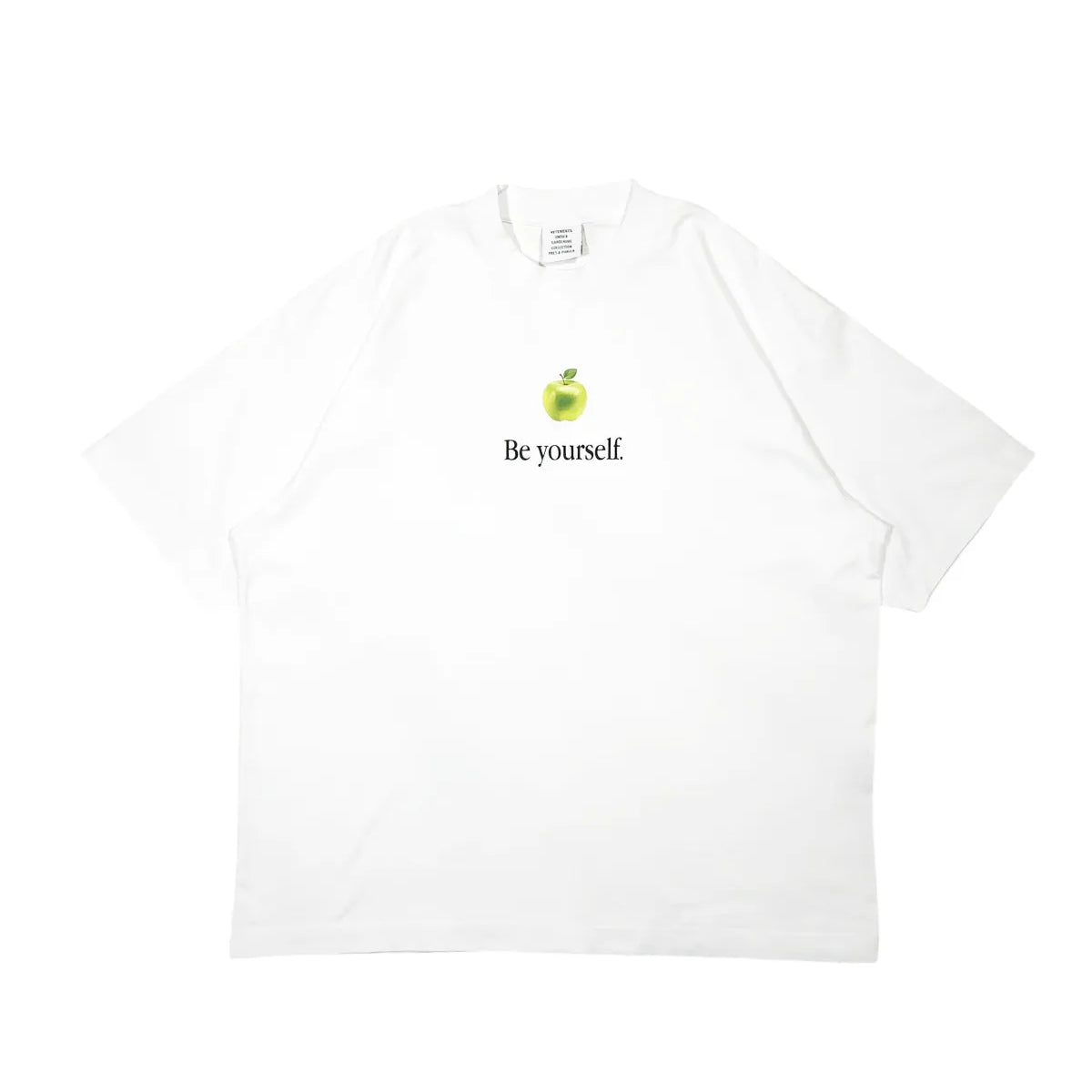 VETEMENTS (ヴェトモン) / BE YOURSELF OVERSIZED T-SHIRT | 公式通販  