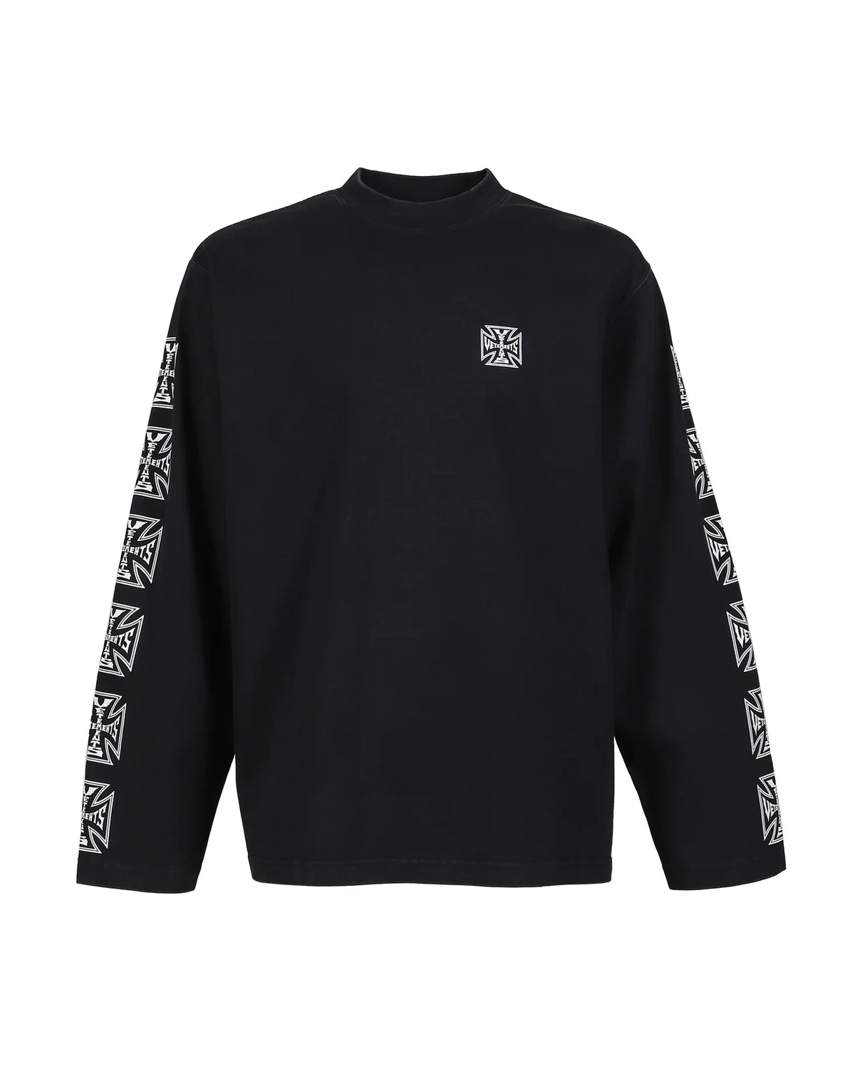VETEMENTS の BIKER CROSS SLEEVES LONGSLEEVE (ME76LS172B)