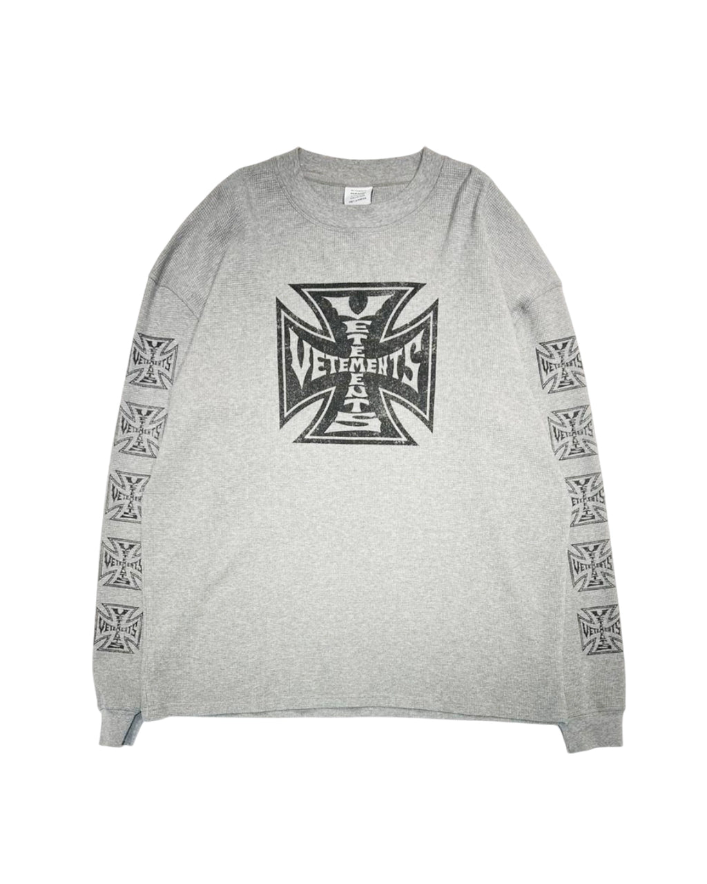 VETEMENTS (ヴェトモン) / BIKER CROSS WAFFLE LONGSLEEVE | 公式通販
