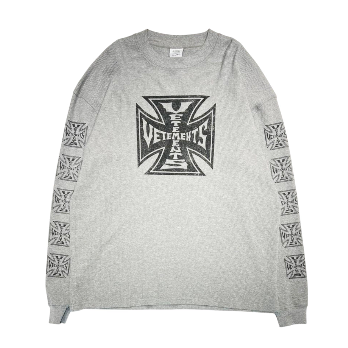 VETEMENTS (ヴェトモン) / BIKER CROSS WAFFLE LONGSLEEVE | 公式通販