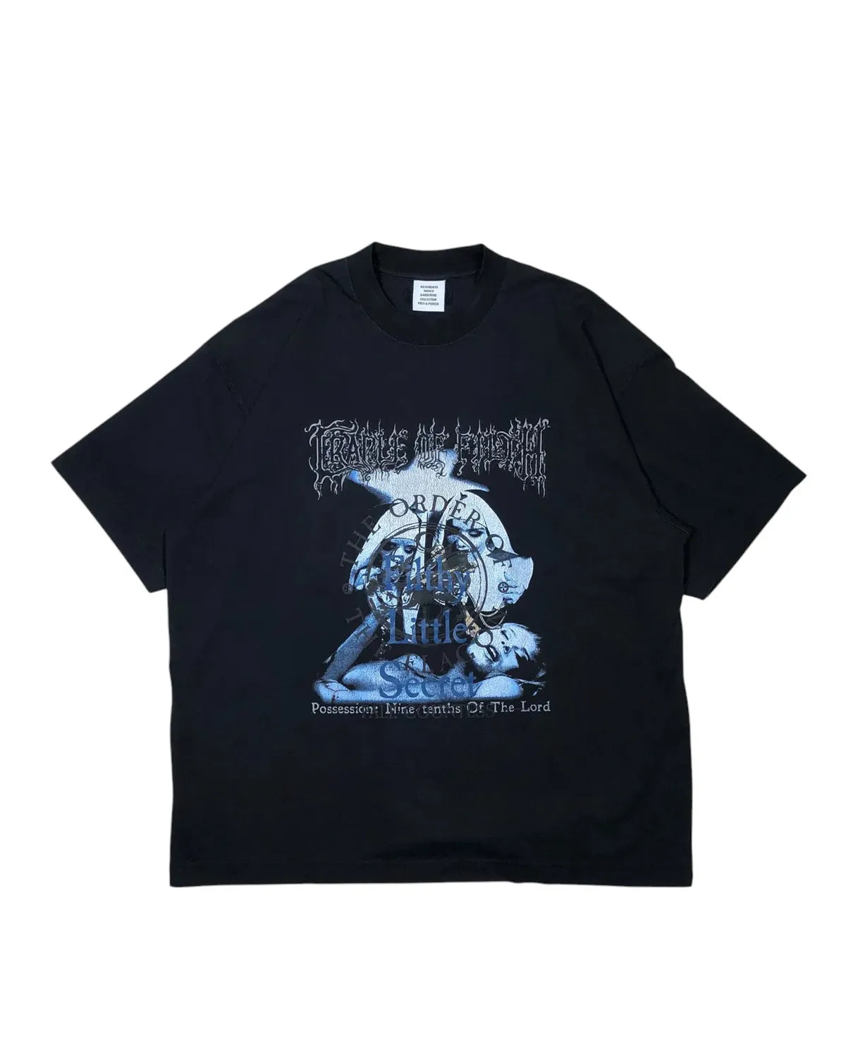 VETEMENTS の COF FILTHY SECRET OVERSIZED T-SHIRT (UCF76TR600B)