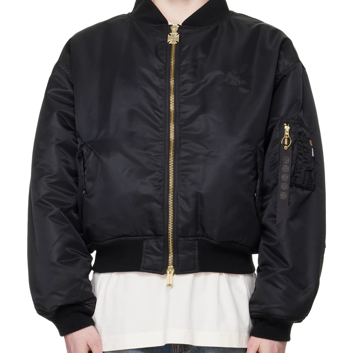 VETEMENTS (ヴェトモン) / LEATHER CROSSES BOMBER JACKET | 公式通販