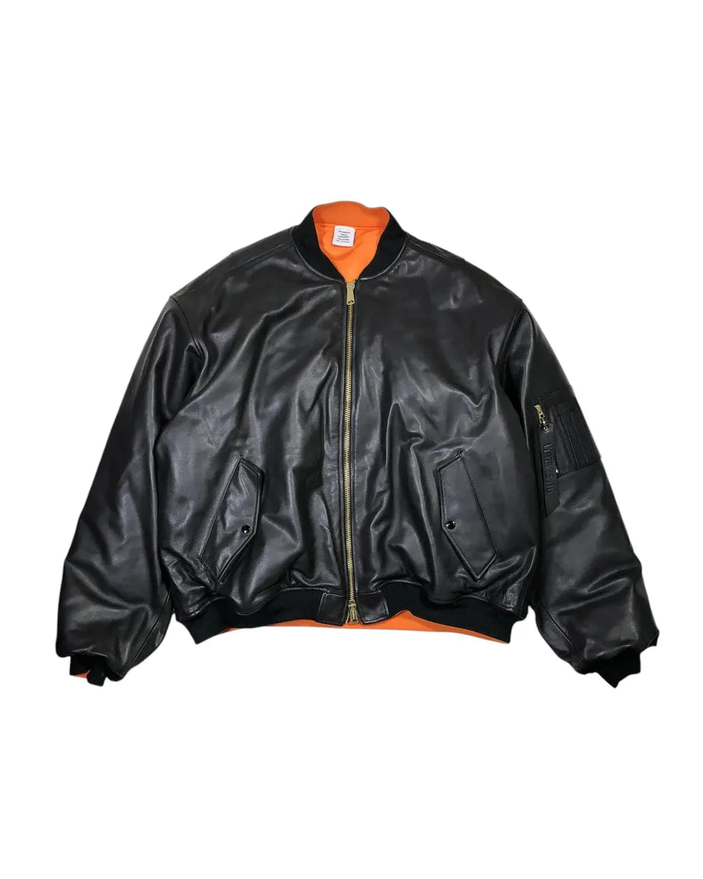 VETEMENTS (ヴェトモン) / OVERSIZED LEATHER BOMBER JACKET | 公式