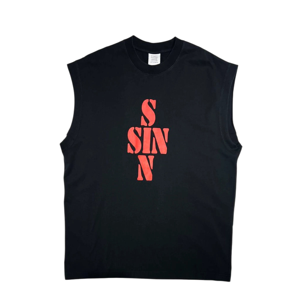 VETEMENTS (ヴェトモン) / SIN SLEEVELESS T-SHIRT | 公式通販 JACK in