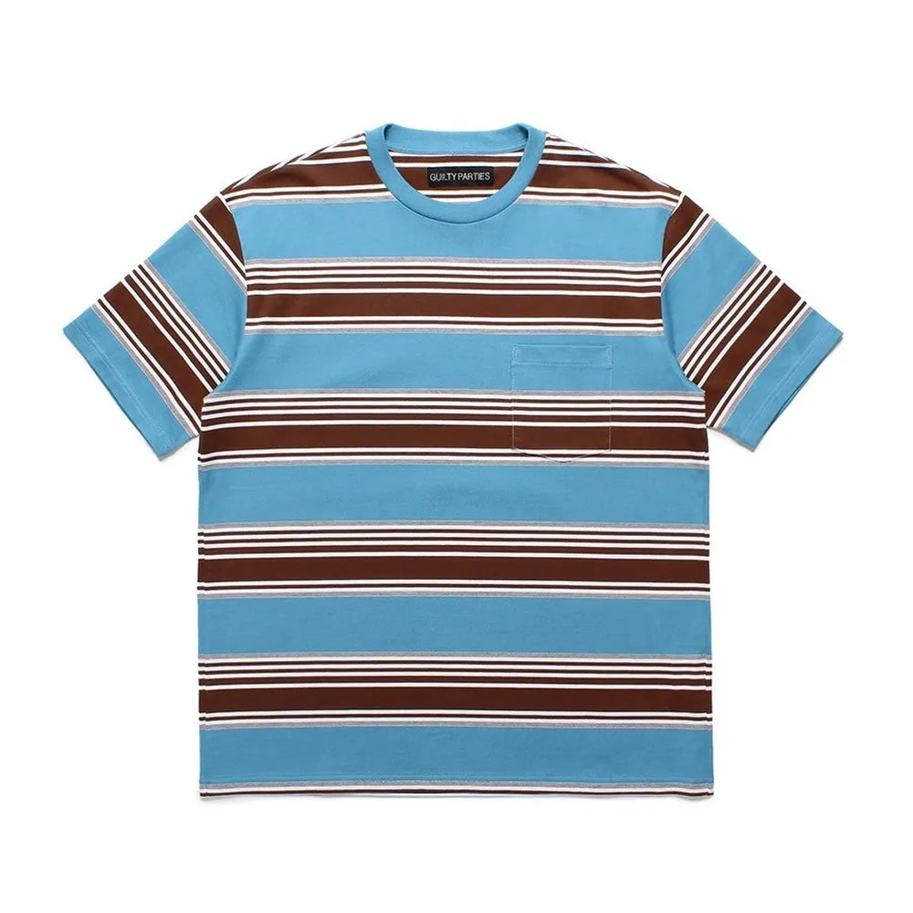 WACKO MARIA の STRIPED CREW NECK T-SHIRT (24SS-WMT-SS03)