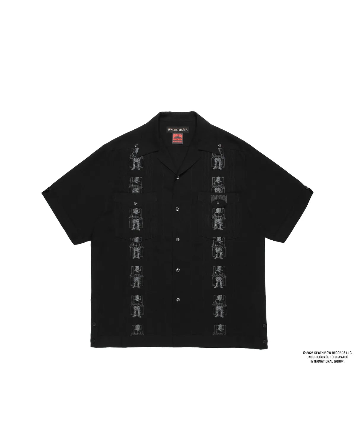 WACKO MARIA × DEATH ROW RECORDS の CUBA SHIRT S/S (DEATHROW-WM-OC02)