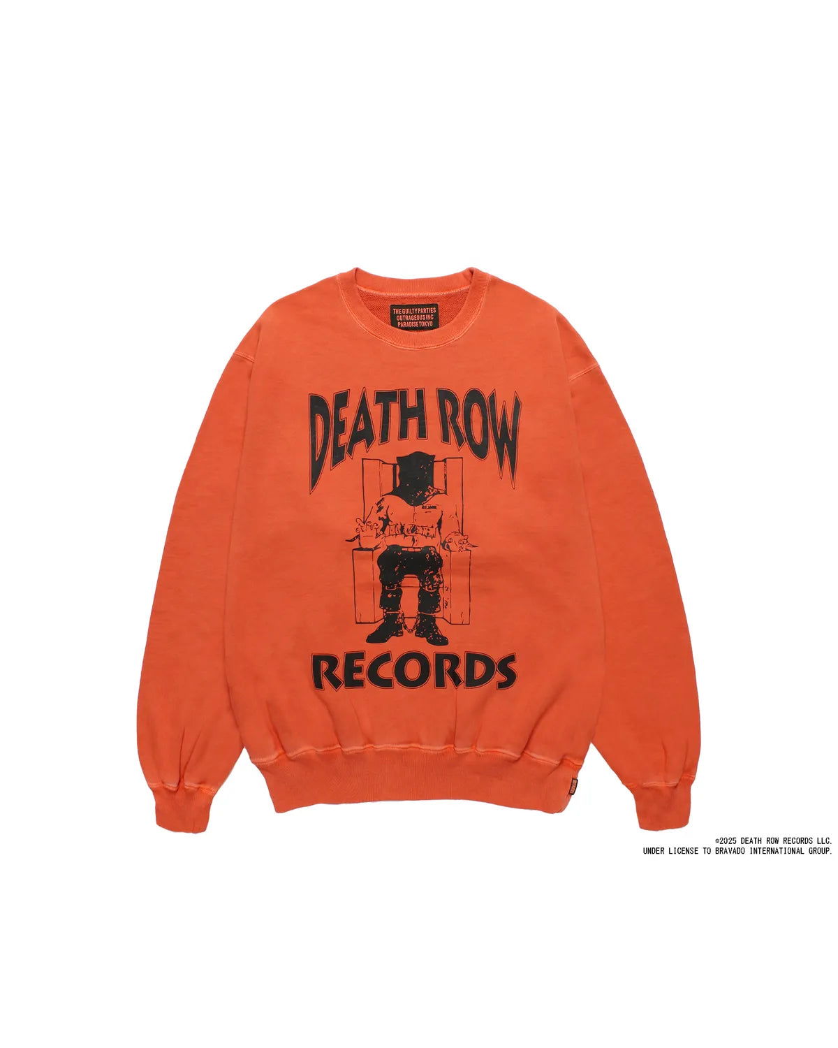 WACKO MARIA × DEATH ROW RECORDS の GARMENT DYED CREW NECK SWEAT SHIRT (DEATHROW-WM-SS03)