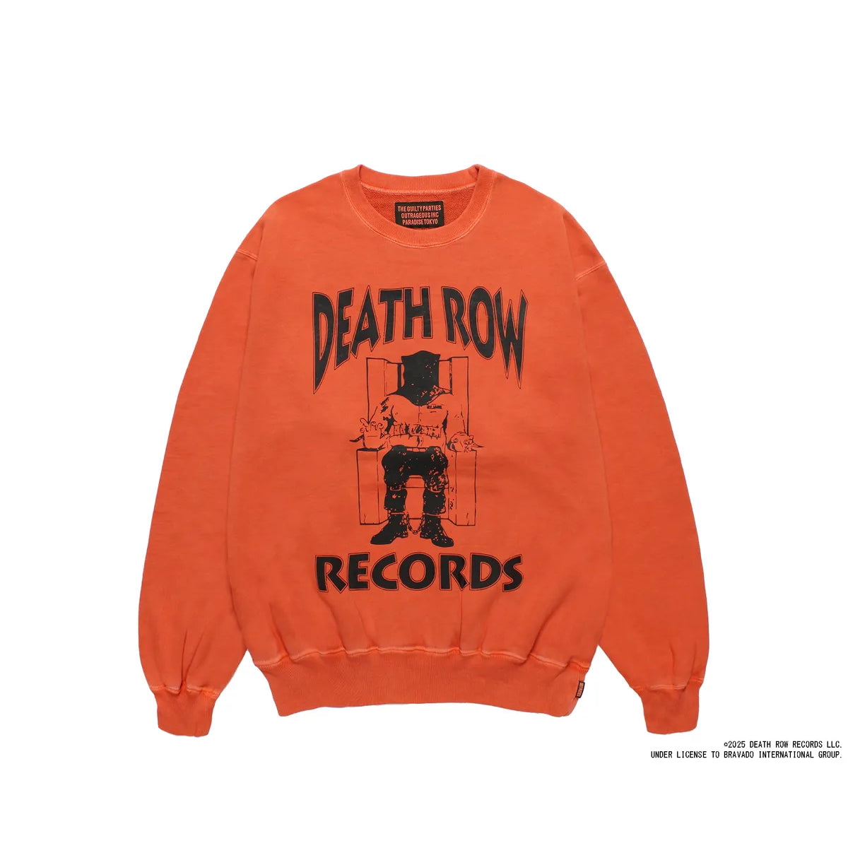 WACKO MARIA x DEATH ROW RECORDSスウェットシャツ DEATH ROW RECORDS / GARMENT DYED SWEAT SHIRT - WACKO MARIA